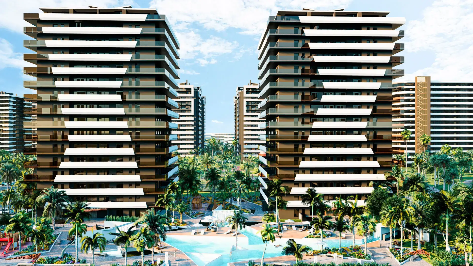 Paradise Towers - departamentos con vista al malecón y precio competitivo en Larimar City, Punta Cana