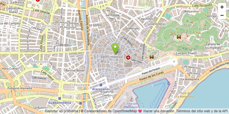 Map of Málaga